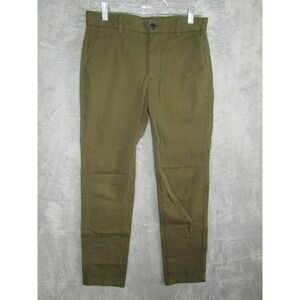 Everlane Uniform Slim Fit Twill Pants Olive Green Mens 29x30